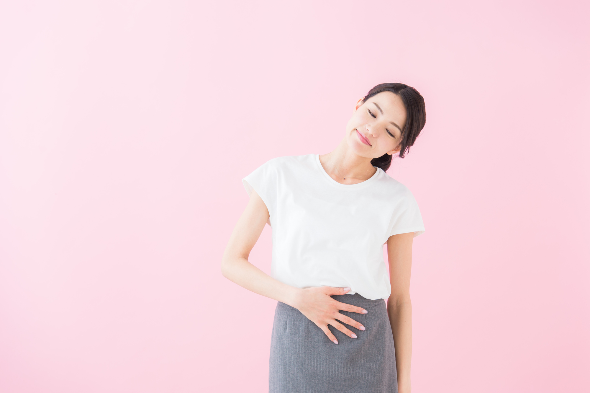 便秘の女性